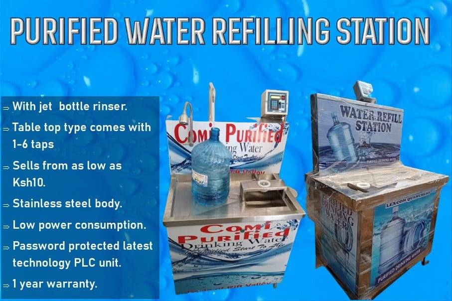 PURIFIED WATER REFILLING STATIONS