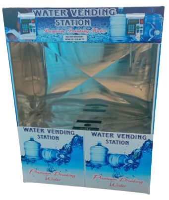 New Design Cabinet Water Refilling Station ATMs With Double Taps