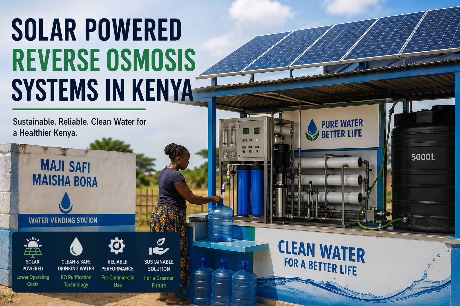 Solar Powered Reverse Osmosis Systems in Kenya